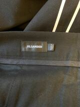 国内正規 13SS JIL SANDER ジルサンダー サイドパイピング クロップド テーパード コットン パンツ スラックス 黒 44 510246 MF250802_画像5