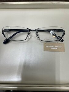 KATHARINE HAMNETT　LONDON　KH-9189 TITANIUM サイズ57　アンダーリム