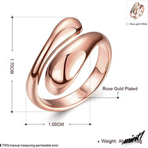 【フリーサイズリング】 指輪 レディース ピンクゴールド 幾何形体 ステンレス アクセサリー サイズ調整可能 肌に優しい シンプル_画像3