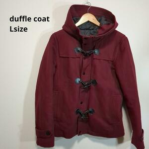  duffle coat bordeaux men's L a2