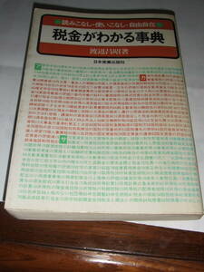 経年品！当時物！日本実業出版社「税金がわかる辞典」中古品