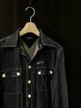 【ビッグロゴ】TOMMY HILFIGER トミーヒルフィガー デニムシャツ M　インディゴ_画像3