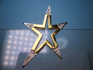 * Vintage GIVENCHY Givenchy rhinestone star. brooch 7,5g regular goods 