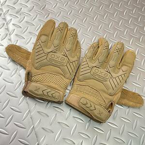 沖縄 米軍放出品 IRONCRAO EXO GLOVE グローブ 手袋 スポーツ サイクリング アウトドア コヨーテ SMALL (INV CD04)