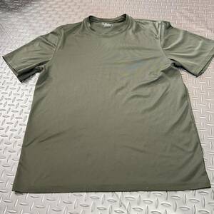 米軍放出品 Tシャツ　CHAMPION 　サバゲー　ランニング　OD MEDIUM (INV EF42)