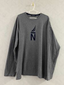 NAUTICA ニットセーター サイズXL 綿100% ノーティカ ビッグロゴ