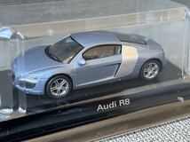 1/64 京商 Audi アウディミニカーコレクション R8 ライトブルー_画像2