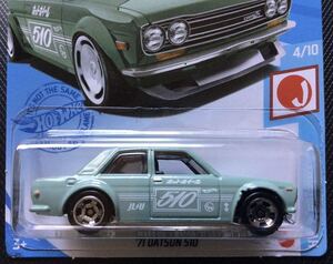 HW Hot Wheels ホットウィール ‘71 DATSUN 510 日産 ニッサン NISSAN ブルーバード BLUEBIRD エラー品