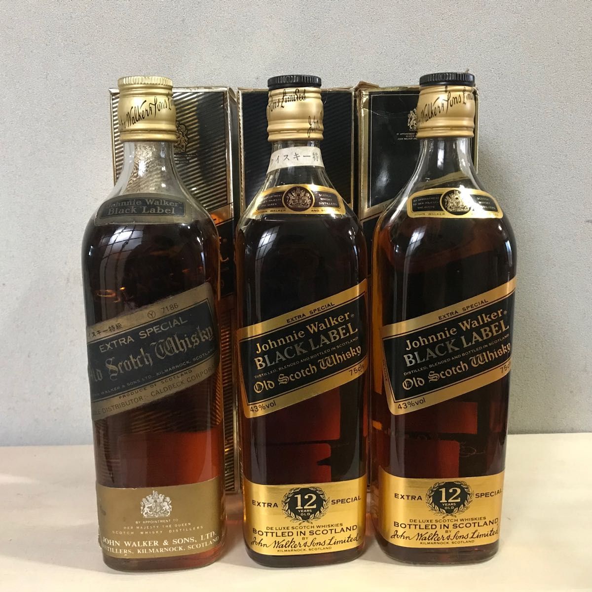 ジョニーウォーカー ブラックラベル Walker 黒ラベル 古酒 43度 750ml ...