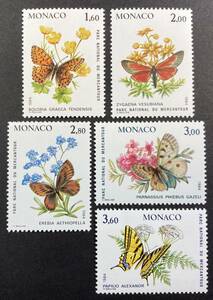  Monaco 1984 year issue butterfly . stamp unused NH