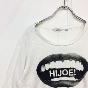 アンダーカバー×UNIQLO/ユニクロ 七分袖 Tシャツ コットン100％ ホワイト 白 サイズS メンズ　undercover