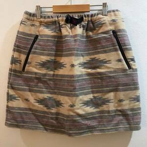 GRAMICCI/ Gramicci mountain fleece skirt beige lady's outdoor M outdoor camp 