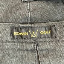 EDWIN GOLF/エドウィンゴルフ ストレートパンツ ゴルフパンツ ゴルフウェア ストライプ ブラック サイズM_画像8