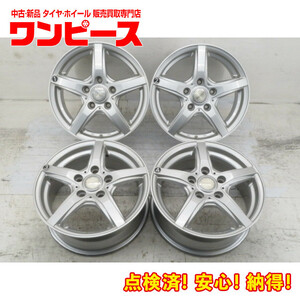 中古アルミホイール 4本セット 15インチ 15x6J +53 5穴 PCD114.3 VIOLENTO 送料無料（沖縄、離島除く）a15531