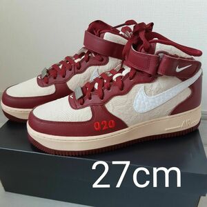 ナイキ Nike メンズ スニーカー エアフォースワン ir Force 1 Mid Team Red/White Pearl27