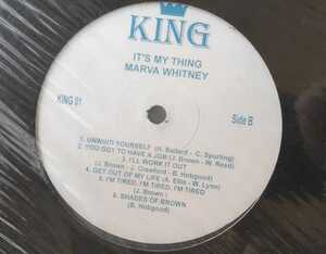 シュリンク　レア　Marva Whitney It's My Thing 2000年　King01 美盤