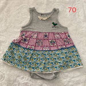 【同梱100円】Petit jam ロンパース　70