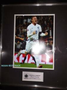 Wayne Rooney( way n* Looney ) autograph EURO2020 official photo[ certificate equipped ] England representative man Cesta - united 