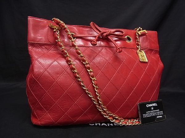 ヤフオク! -「シャネル マトラッセ チェーン 赤」(ファッション) の