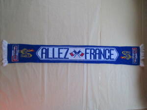 ALLEZ FRANCE アレフランス 競走馬 マフラー 青 タテ17cm ヨコ123cm