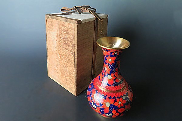 リバーシブルタイプ 花瓶 一輪挿 片耳 古銅 唐金 :骨董 古道具 時代物