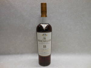 #14209 古酒 マッカラン 18年 1987 シングルモルト シェリーオークカスク / MACALLAN 700ml ハイランド スコッチ ウィスキー 未開栓