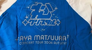 松浦亜弥 松クリスタル CONCERT TOUR 2004 AUTUMN Tシャツ グッズ HelloProject ハロプロ