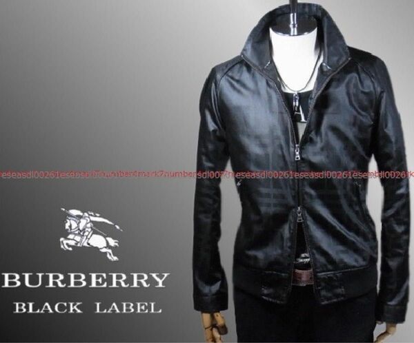 美品 BURBERRY BLACK LABEL 限定 シャドー チェック柄 トラック ジャケット L バーバリー ブラックレーベル