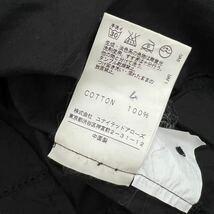 IA20 UNITED ARROWS ユナイテッドアローズ 長袖 デザインシャツ トップス 羽織り フロントボタン コットン 100% 黒系 レディース 実寸参考_画像5