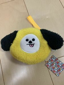 新品 未開封　BT21 CHIMMY モコモコ コインケース ポーチ BTS チミー