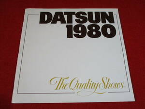 * DATSUN left hand drive 1980 Showa era 55 catalog *
