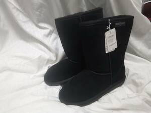  free shipping unused MINNETONKA Minnetonka suede boots black size 5 22,0cm