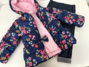新品■Little Me リトルミー 女の子 ジャケット 長袖シャツ パンツ 3点セット 2T / 2歳 花柄