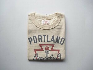  Kids * T-shirt /PORTLAND(WAREHOUSE) Warehouse out of print goods beige @ size (100 or 110) rare dead stock new goods child clothes 