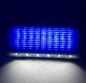 24V LED サイド マーカー ダウンライト付 10個セット 汎用 角型 ブルー 青 ステー付 路肩灯 アンダーライト デコトラ等