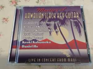 Masters of HAWAIIAN SLACK KEY GUITAR VOLUME 1　LIVE IN COCERT FROM MAUI　スコア付き　帯付あり　　中古CD