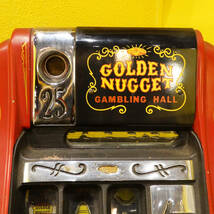 ★40-50s Las Vegas GOLDEN NUGGET gambling hall slot machine_画像5