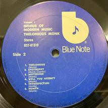 ●即決LP Thelonious Monk / Genius Of Modern Music j35198 米盤、Ua 刻印無 セロニアス・モンク _画像2