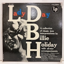 ●即決VOCAL LP Billie Holiday / Lady Day jv3656 米オリジナル、マルーン Gg Dg Mono ビリー・ホリデイ b5全体に小さく音に出る砂傷_画像1