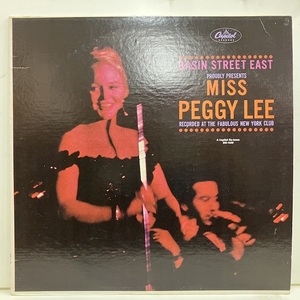 ●即決VOCAL LP Peggy Lee / Basin Street East jv3671 米盤、黄Mono ペギー・リー