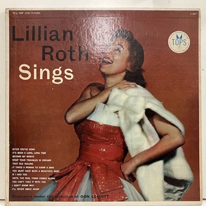 ●即決VOCAL LP Lillian Roth / Sings L1567 jv3769 リリアン・ロス 米オリジナル、Dg Mono フラット