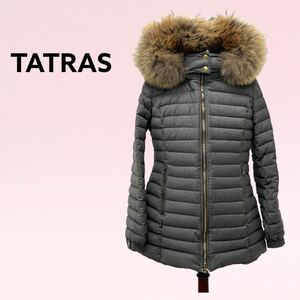 TATRAS タトラス 18AW PRIMULA プリムラ ウールシルク混 ポーランドラクーンファー フード付き ダウンコート レディース LTA19A4652