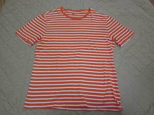 GAP orange окантовка. мужской короткий рукав стрейч футболка L размер 