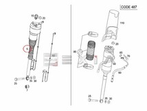 ベンツ W216 W221 リアエアサス仕様 ショック 左右セット CL550 CL600 CL63 CL65 S350 S500 S550 S600 S63 S65 2213205513 2213205613_画像2