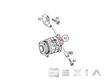 ベンツ W219 W463 エアコンコンプレッサー Oリング2個付 CLS350 CLS500 CLS550 CLS55 G320 G500 G550 G55 0012302811 コア返却不要_画像2