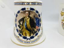 Aynsley ジョージ・ワシントン生誕 200 周年記念 マグカップ＆リング（鈴）セット　英国製　E32_画像10