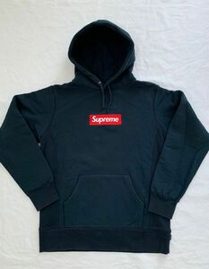 Supreme box logo hooded sweatshirt シュプリーム ボックスロゴ パーカー　ネイビー サイズM 