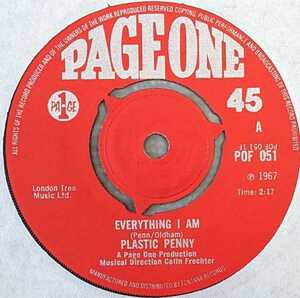 Plastic Penny-Everything I Am★英Page One Orig.美盤7&#34;/マト1