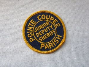 POINT COUPEE PARISH JUNIOR DEPUTY SHERIFF ポイントクーピー ワッペン/警察 警備 USA 企業 古着 アメカジ ② 491