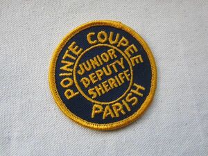 POINT COUPEE PARISH JUNIOR DEPUTY SHERIFF ポイントクーピー ワッペン/警察 警備 USA 企業 古着 アメカジ アメリカ 491
